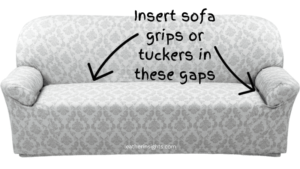 How to keep sofa covers in place on leather