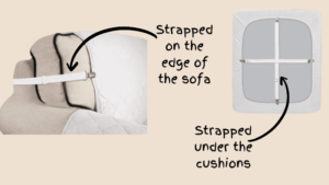 tricks to keep couch covers in place