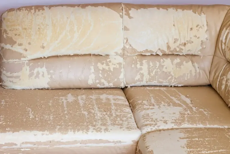 can you fix mild peeling on leather sofa
