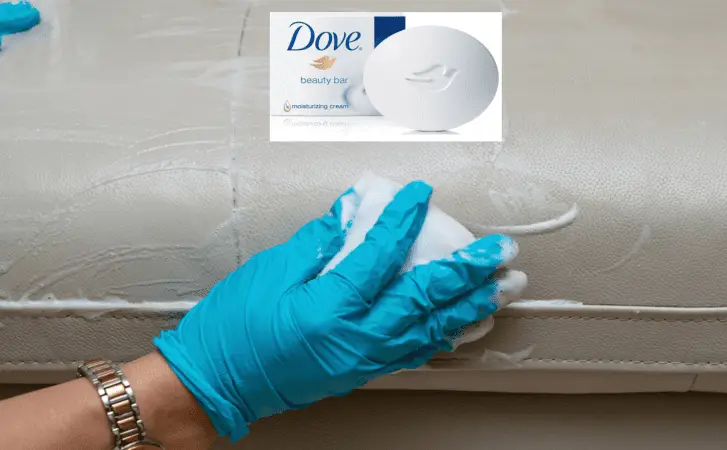 Cleaning Leather Couch with Dove Soap