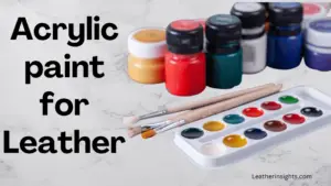 Acrylic paint on leather (How to Apply & Seal)