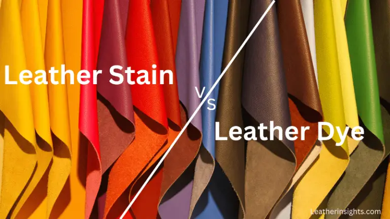 leather stain vs dye