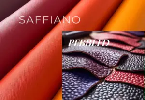Saffiano leather vs Pebbled leather (Read the differences)