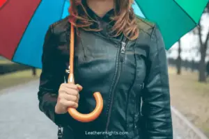 Wearing Leather Jacket in the Rain